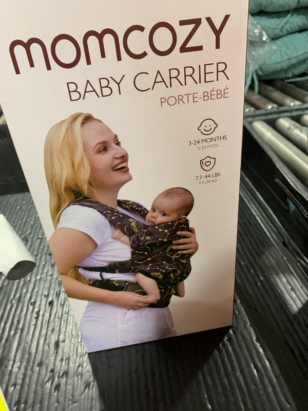 Photo 1 of Momcozy Baby Carrier - Ergonomic, Cozy and Lightweight Carrier for 7-44lbs, Effortless to Put On, Ideal for Hands-Free Parenting, Enhanced Lumbar Support, Purehug for Infant to Toddler, Black