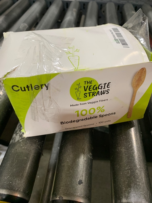 Photo 1 of Premium Quality100% Biodegradable Spoons Made of Vegetable Fibers, 100 PCS of 6.7” Long Heavy-Duty and Splinter Free Eco-Friendly Spoons, Perfect Sustainable Cutlery for All Types of Occasions