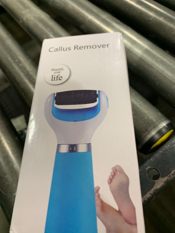 Photo 1 of Electric Callus Remover for Feet Callus Remover Foot Callus Remover Tool Foot Buffer Electric Foot Calloused Feet Remover Tool Pedicure Supplies USB Charging and Battery Power (Blue)