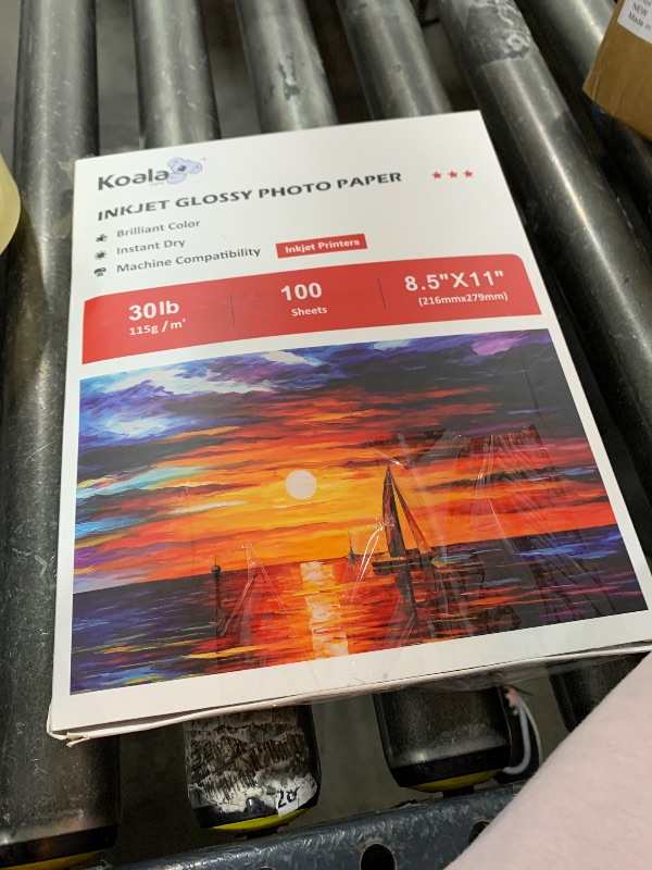 Photo 1 of Koala Glossy Thin Inkjet Paper 8.5x11 Inches 100 Sheets Compatible with Inkjet Printer Use DYE INK 115gsm
