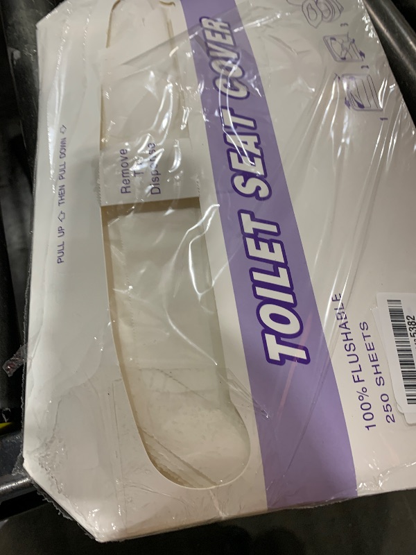Photo 1 of Toilet Seat Covers Disposable, 250 Pcs Flushable Disposable Toilet Seat Covers, Half-Fold Paper Toilet Liners for Travel, Airplane, Public Restrooms, Road Trips, Camping, Potty Training