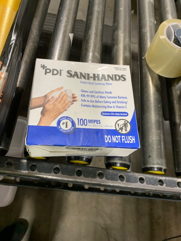 Photo 1 of Sani-Hands Hand Sanitizer Wipes 100 Packets Per Box