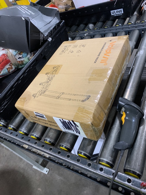 Photo 1 of Voipvvii Folding Hand Truck 500lbs, Portable Heavy Duty Dolly Cart, 6 Wheels Collapsible Luggage Cart with 2 Elastic Ropes - Compact Trolley Cart for Easy Moving - Ideal Hand Cart for Travel and More