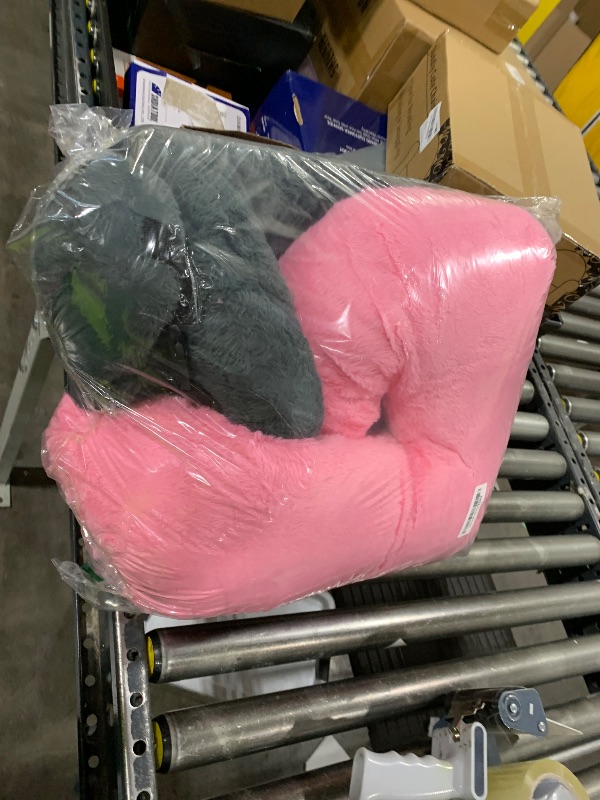 Photo 1 of Barydat 2 Pcs Car Travel Pillow for The Back Seat 28 x 18 in Sleeping Reading Pillows for Long Distance Travel Car Cushion for Kids Adults Head and Body Support U Shaped Pad for Travel(Gray, Pink)