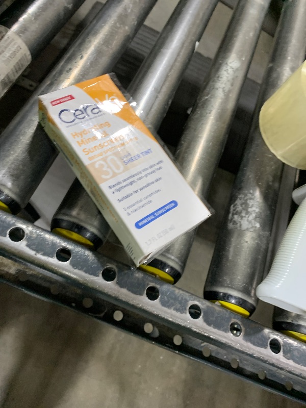 Photo 1 of CeraVe Hydrating Mineral Sunscreen SPF 30 with Sheer Tint, Tinted Mineral Sunscreen with Zinc Oxide & Titanium Dioxide, Blends Seamlessly For Healthy Glow, Light, 1.7 Oz exp 2026