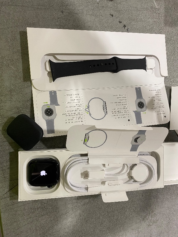 Photo 1 of Apple Watch Series 10 [GPS 46mm case] Smartwatch with Jet Black Aluminium Case with Black Sport Band - M/L. Fitness Tracker, ECG App, Always-On Retina Display, Water Resistant