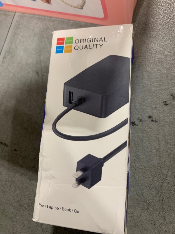 Photo 1 of 65W Charger Compatible with Microsoft Surface Pro 11, 10, 9, 8, 7+, 7, 6, 5, 4, 3, X, Power Adapter for Windows Surface Laptop 7/6/5/4/3/2/1, Go Tablet, Book 3/2/1, Support 44W, 36W, LED, 10FT