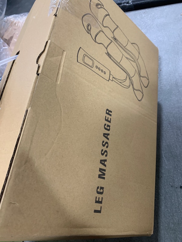 Photo 1 of FSUON Leg Massager for Circulation and Pain Relief, Air Compression Massager with 3 Level Heat, 6 Modes, 3 Intensities