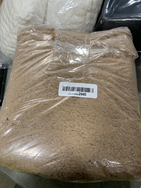 Photo 1 of 3 Pieces Luxury Bathroom Rug Set with U-Shaped Toilet Rug, Non-Slip Rubber Bottom, Thick Microfiber Fluffy Plush, Water absorption, Quick Dry, Ultra Soft, Bath Mats for Bathroom, Tub(Champagne)