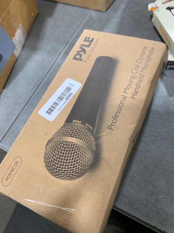 Photo 1 of Pyle Microphone, Dynamic Cardioid, XLR Cable Included, Unidirectional, Rugged Construction, Built-in Pop Filter, Perfect for Stage & Studio, High Gain, Ultra-Wide Frequency Response, 15ft Cable