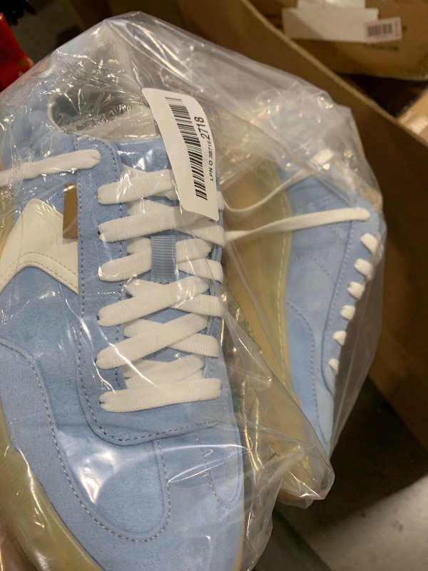 Photo 1 of Dr. Scholl's Shoes Womens Time Off Win Sneaker Blue Sky Fabric 8 M