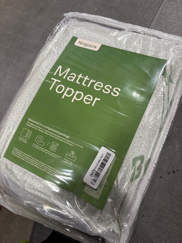 Photo 1 of Ultra Soft Full Size Mattress Topper - Viscose Made from Bamboo Pillow Top Mattress Pad for Back Pain Relief - Naturally Cooling for Hot Sleepers, Green
