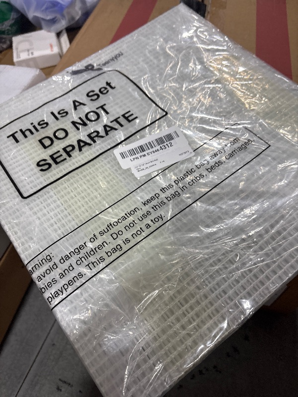 Photo 1 of Teenyyou 24 Set 12 x 12 Mosaic Mesh for Back Mounted Tile Fiberglass Mosaic Mesh Backing Boast for Tile Installation Supplies Tools (Non Sticky)