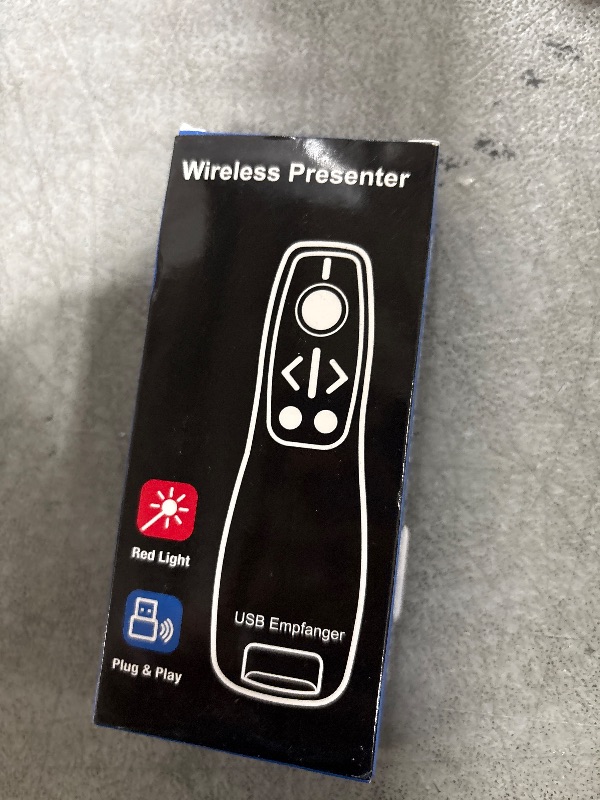 Photo 1 of Presentation Clicker Wireless Presenter Remote for PowerPoint, Powerpoint Clicker with Volume Control PowerPoint Slide Advancer for Mac, Computer, Laptop-E600