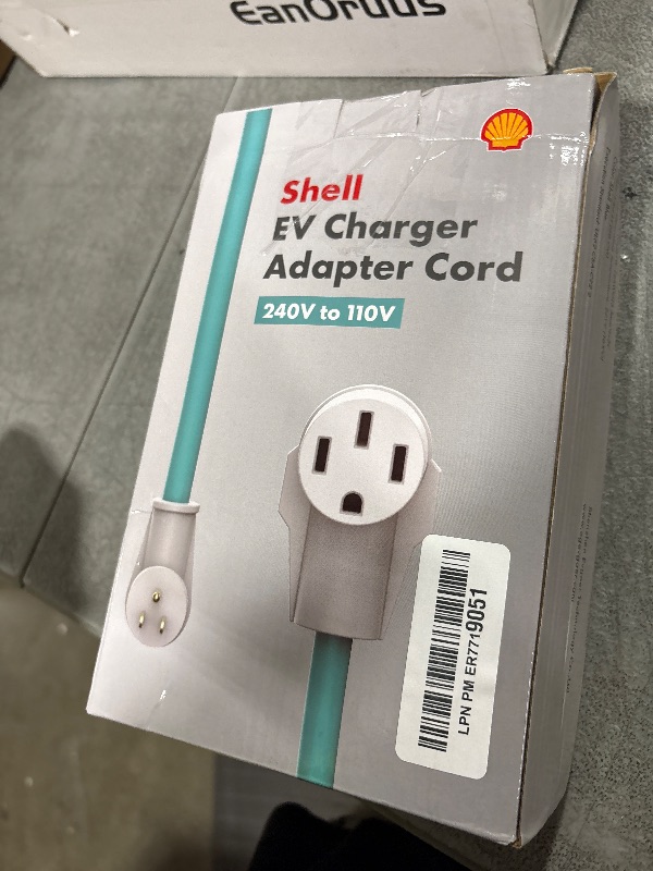 Photo 1 of Shell NEMA 5-15P to 14-50R for Level 1 EVs,50 Amp to 15 Amp 110 Volt RV Adapter Cord Electrical Power Plug,Heavy Duty STW 10 Gauge 20 Inch