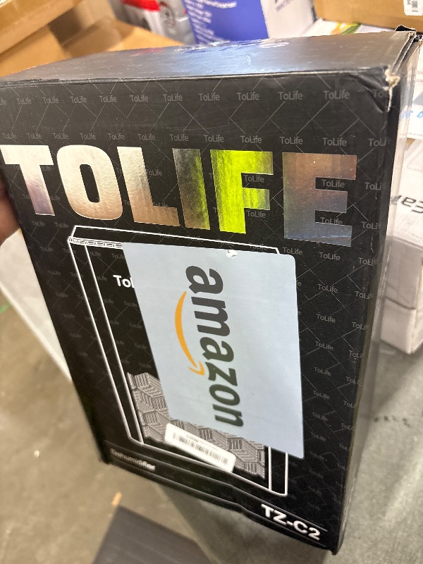 Photo 1 of ToLife Dehumidifier for Home 95 OZ Water Tank, 1000 sq.ft Dehumidifiers for Basement Bedroom Bathroom with Auto Shut Off 7 Colors LED Light,Grey