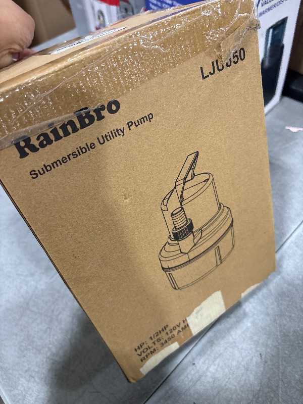 Photo 1 of Submersible Sump Pump, Clean/Dirty Water Pump, Portable Utility Pump With 25-Foot Cord, Ideal for Swimming Pool, Garden Pond, Basement, and Flood Relief Drainage