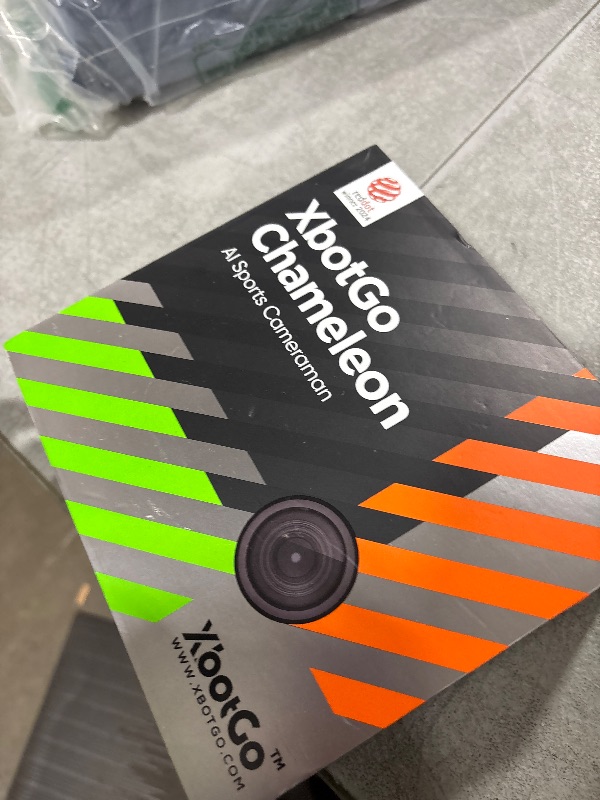Photo 1 of XbotGo Chameleon AI Auto Sports Action Camera - 4K 60FPS Soccer Camera and Basketball Tracking Camera for Team Sports, Live Streaming, No Subscription, Works with iOS & Android (Pearl Grey)