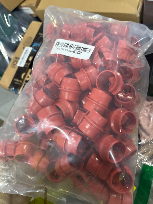 Photo 1 of Copkim 100 Pcs Non Metallic Cable Connectors NM Wire Fixing Buckle, Labor Saving Snap Style Installation for Wiring, Single 14/2-10/3 Awg, Two 14/2-12/2-14/3 Awg, Etl Certified (3/4 Inch)