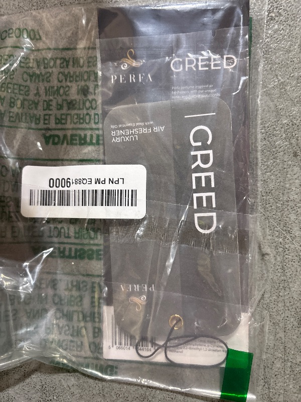 Photo 1 of Greed Disposable Card Freshener for Men | Car Scents Air Freshener with Greed Fragrance | Strong Car Perfume Air Freshener with Odour Eliminating Technology | Greed by Perfa