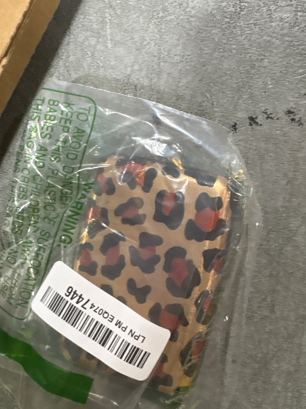Photo 1 of ELFISH Mini RFID Aluminum Wallet Credit Cards Holder Business Card Case Metal ID Case for Men Women?Leopard