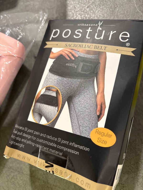 Photo 1 of Vriksasana Posture Sacroiliac Hip Belt for Women and Men That Alleviates Sciatic, Pelvic, Lower Back, Leg and Sacral Nerve Pain Caused by Si Joint Dysfunction| Trochanter Brace (Regular, Black)