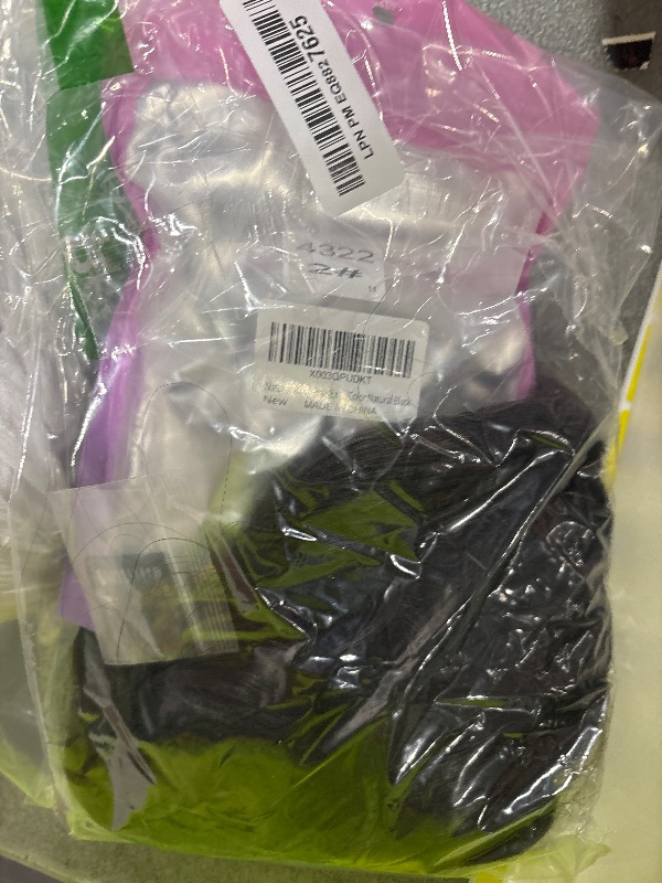 Photo 1 of 20 Inches Hair Extensions Clip ins, 4Pcs Clip in Hair Extensions, Synthetic Curly Hair Extension Clip in Human Hair (Color: Black with a Hint of Brown Gloss)