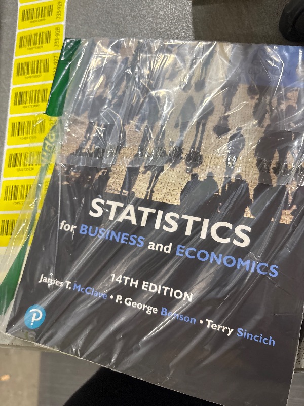 Photo 1 of Statistics for business