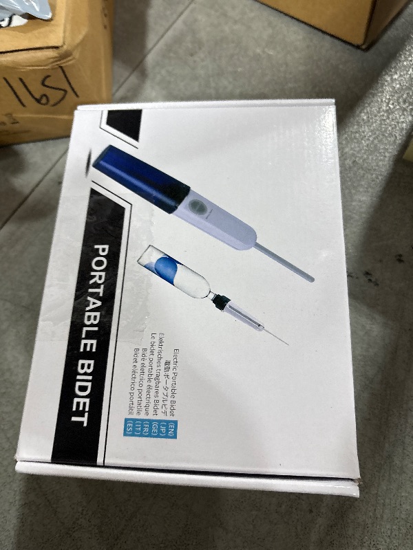 Photo 1 of Hibbent Portable Bidet for Travel, High Pressure Handheld Electric Sprayer, Rechargeable Travel Bidet for Women & Men, Personal Hygiene Cleaning, Soothing Postpartum Care, Blue