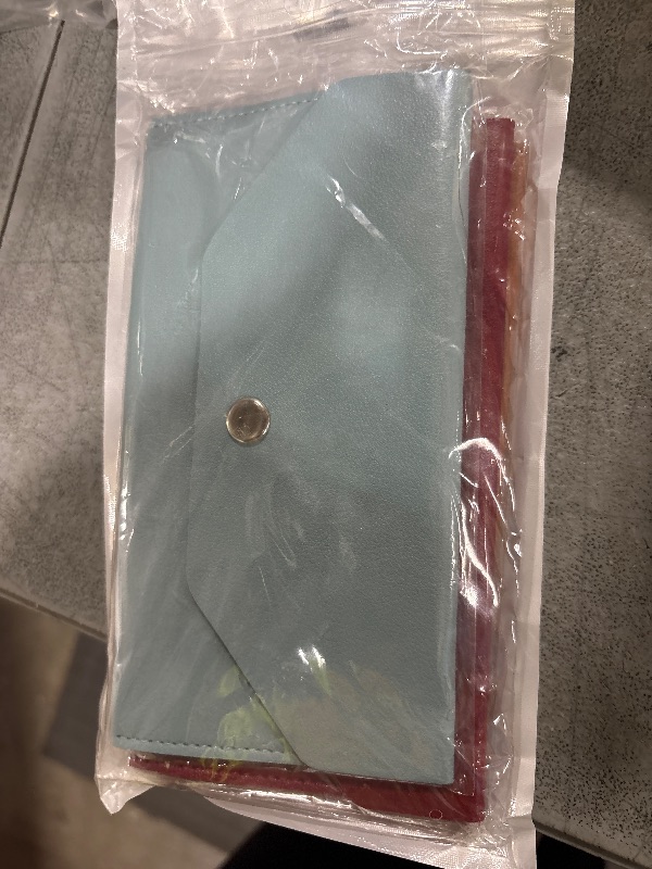 Photo 1 of cobee 3 Pcs PU Leather Cash Envelopes, Waterproof Money Envelope Reusable Cash Wallet Pouch Budget Envelope(Blue+Red+Brown)