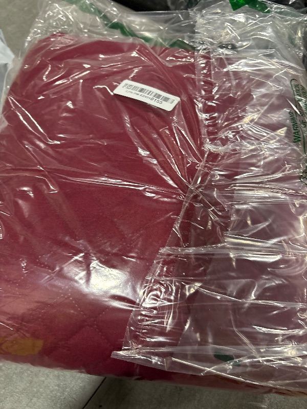 Photo 1 of XINEAGE Oversized Sofa Cover Waterproof Couch Covers for 3 Cushion Couch, Soft Washable Slipcover with Pockets & Non-Slip Elastic Straps, Dog Pets Proof Thick Furniture Protector (XL-Sofa, Red)
