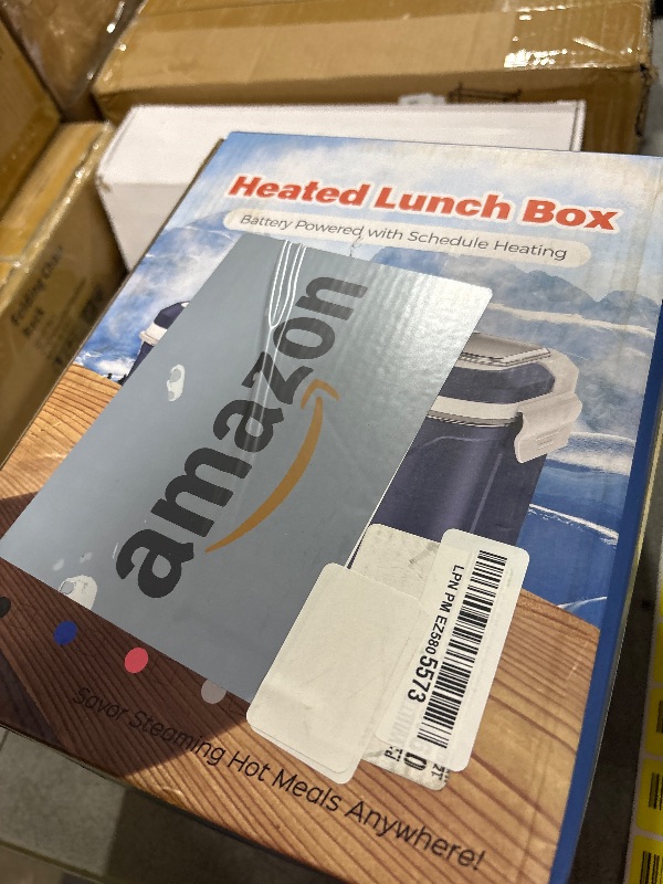 Photo 1 of Docusvect Rechargeable Heated Lunch Box for Men, 1.3L Cordless Electric Lunch Box for Adults with Scheduled Heating, Portable Food Warmer with Large Bag, Cutlery, Removable Divider