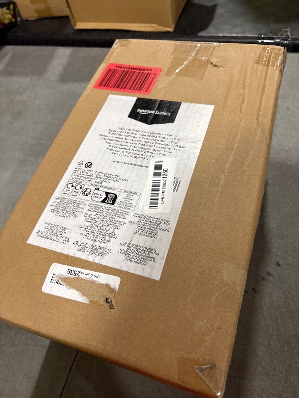 Photo 1 of Amazon Basics Steel Jack Auto Stands with 6,000 lb or 3 Ton (2.7 metric Ton) Capacity, 1 Pair, Black and Red