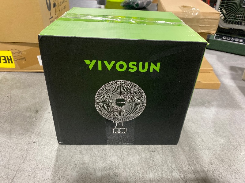 Photo 1 of VIVOSUN AeroWave A6 Grow Tent Clip Fan, Patented Portable Auto Oscillating Fan 6” with 2-Speed, Strong Airflow but Low Noise, and Fully-Adjustable Tilt for Hydroponic Ventilation, White, 1-Pack