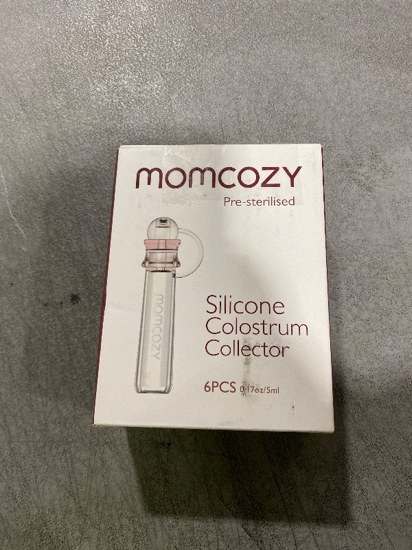 Photo 1 of Momcozy Colostrum Collector Reusable Breast Milk Collector with Storage Case and Cotton Wipe, Portable Colostrum Container BPA Free, Multi-Use Collector 5ml-6pcs