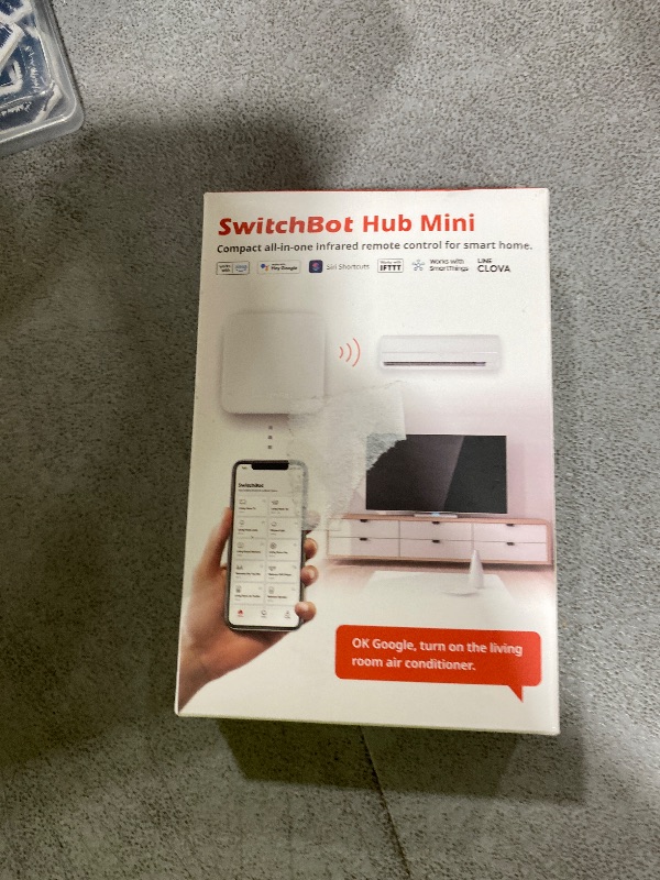 Photo 1 of SwitchBot Hub Mini Smart Remote - IR Blaster, Link SwitchBot to Wi-Fi (Support 2.4GHz), Control TV, Air Conditioner, Compatible with Alexa, Google Home, IFTTT