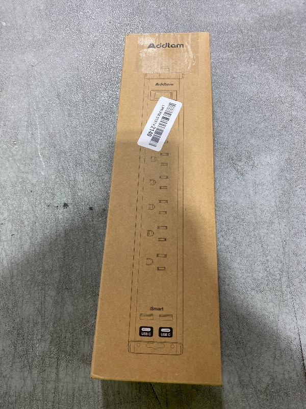 Photo 1 of Surge Protector Power Strip - Extension Cord with Addtam 6 AC Outlets 4 USB (2 USB-C Ports), 1875W/15A, Flat Plug with Overload Surge Protection, Outlet Extender for Home Office Dorm Room Essentials