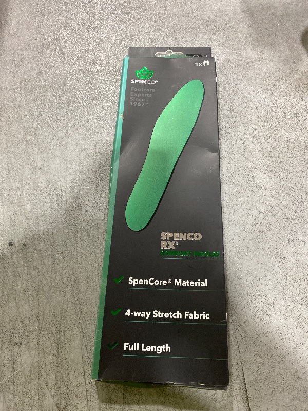 Photo 1 of Spenco Rx Comfort Thin Lightweight Cushioning Orthotic Shoe Insole, Green Women's 9-10.5/Men's 8-9.5