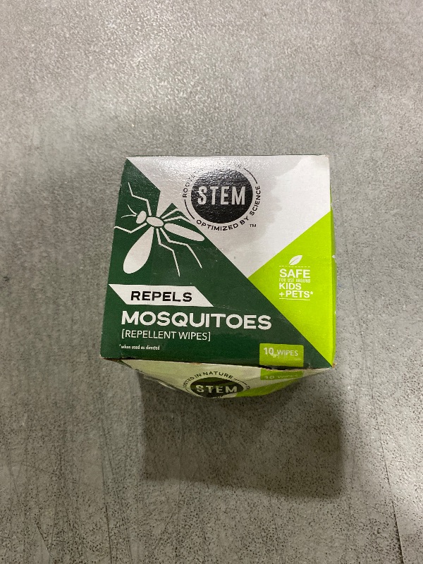 Photo 1 of Stem Repels Mosquitoes: Mosquito Repellent Wipes With Botanical Extracts; 10 Wipes (Pack Of 1)