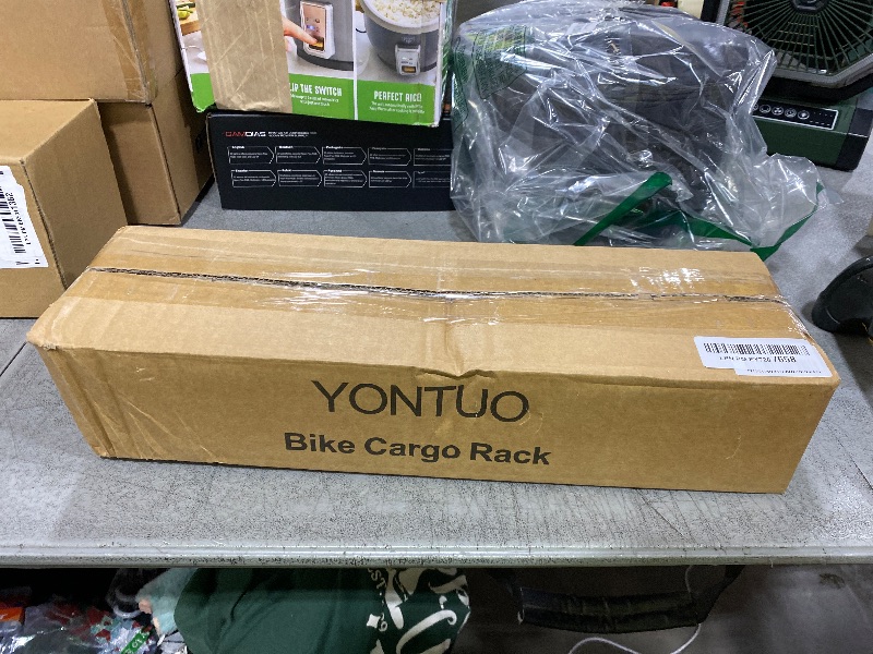 Photo 1 of YONTUO BCR13V1:Rear Bike Rack,Bike Cargo Rack,Aluminum Alloy,Large Size Reflective,Full - Enclosed Integrated Chuck,Universal