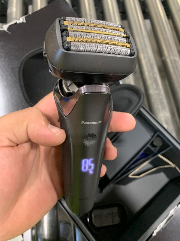 Photo 1 of Panasonic ARC6 Electric Razor for Men Face, Wet/Dry Shavers for Men with Foil Shaver, Premium Automatic Cleaning and Charging Station, Ultra-Fast 6-Blade & Pop-up Trimmer - ES-LS9A-K (Black)