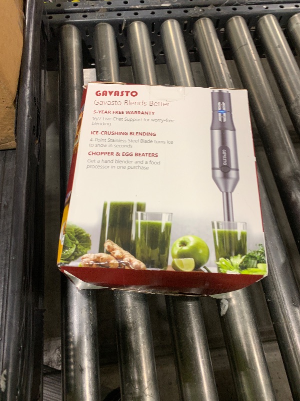 Photo 1 of Gavasto Immersion Blender RPM 16000±10% Hand Blender,15 Speed and Turbo Mode Hand Mixer, 3-in-1 Heavy Duty Copper Motor Stainless Steel Smart Stick with Egg Beaters and Chopper