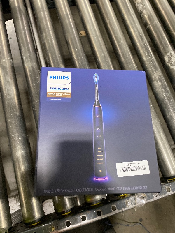 Photo 1 of Philips Sonicare DiamondClean Smart 9750 Rechargeable Electric Power Toothbrush, Lunar Blue, HX9954/56