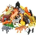 Photo 1 of Wofair  Mini Jungle Farm Animals Toys Set, Forest Small Realistic Wild Animals Action Figures Vinyl Plastic Animal Learning
