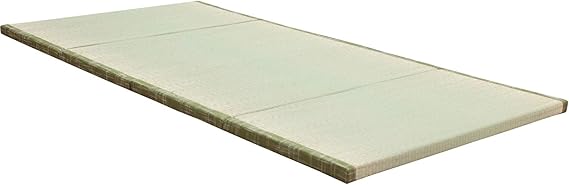 Photo 1 of MustMat Tatami Mat Japanese Floor Mattress Traditional Japanese Futon Floor Mattress Rush Grass Foldable Bed 35.4"x78.7"x1.2" (1 Piece)
