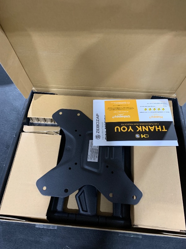 Photo 1 of ZeboZap ZZTVA2022 DIY NO Drill Full Motion Gazebo TV Mount | Outdoor TV Mount |Holds 66lbs | Fits 19"-50" TVs | Weatherproof | Black