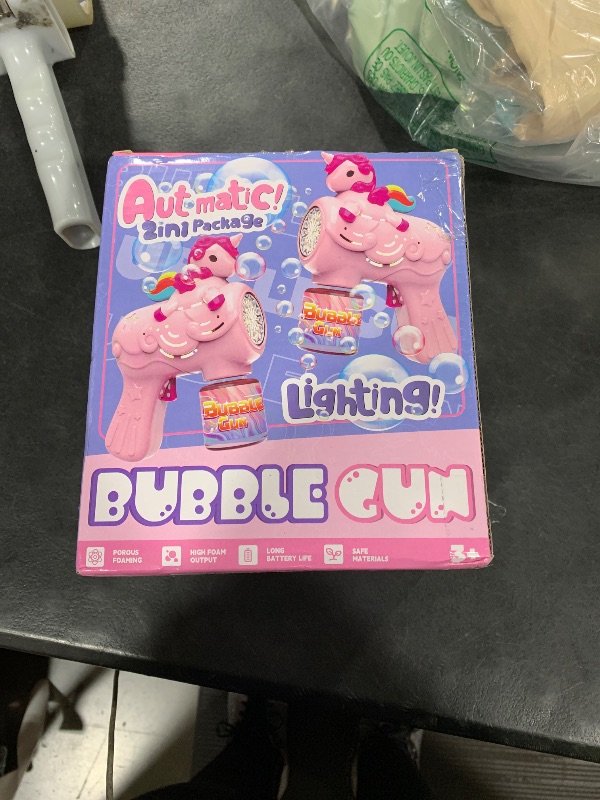 Photo 1 of Bubble  For kids, unicorn character, 2PCS