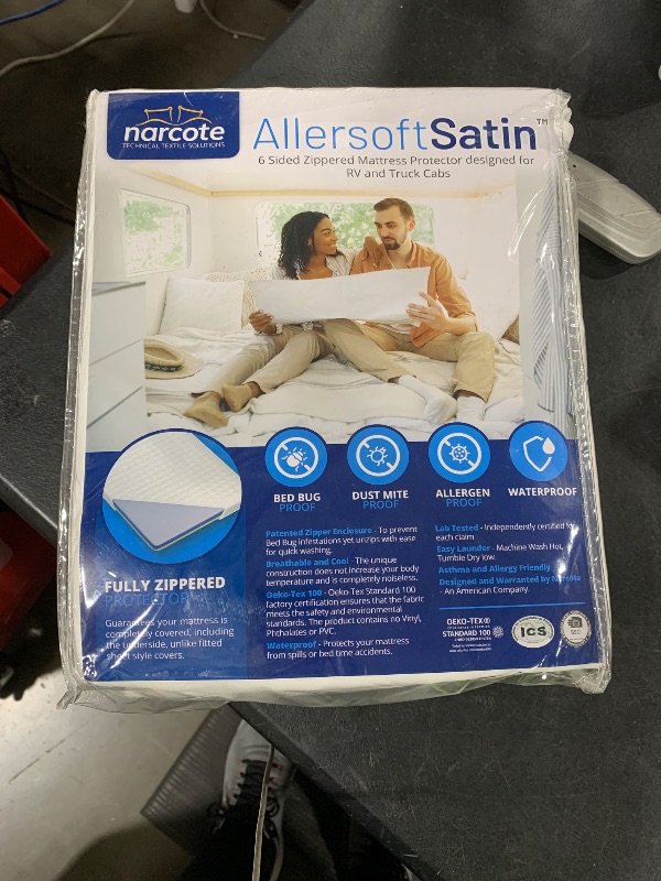 Photo 1 of Allersoft Satin- 6 sided zippered mattress protector for RV and truck cabs