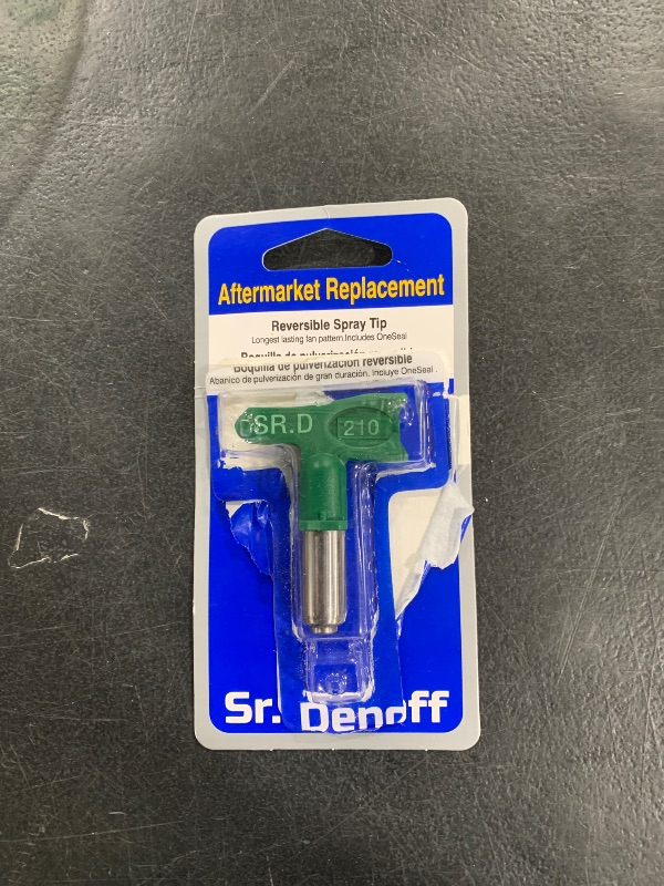 Photo 1 of 1 pcs SR.D 210 Sr. Denoff AFTERMARKET Replacement 210 Fine Finish Low Pressure Reversible Tip for Airless Paint Spray Guns. (SR.D210)