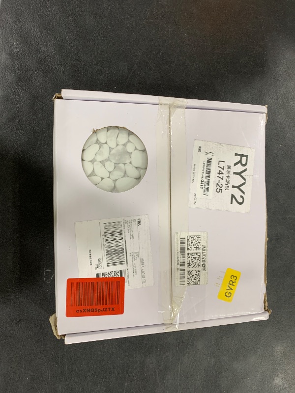 Photo 1 of Sunwings Pebble Tile for Shower Floor Border Kitchen Bathroom Backsplash. Marble Stone Looks Wall and Floor Tile, 10 Sheets, Carrara White.